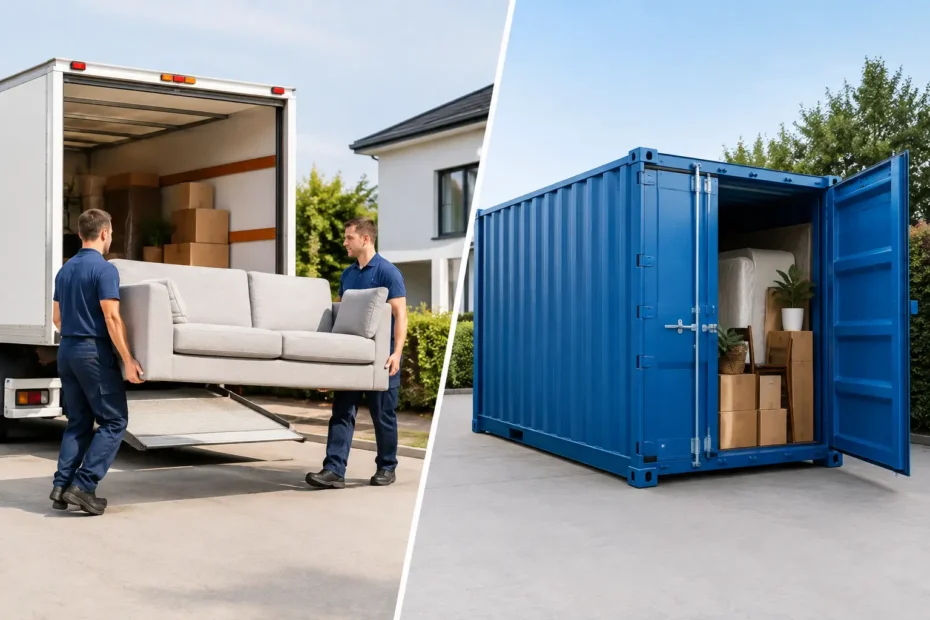 Flyttefirma versus flyttecontainer - hvad passer?